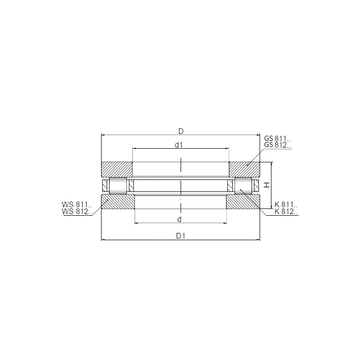 81136 ISO Thrust Roller Bearings