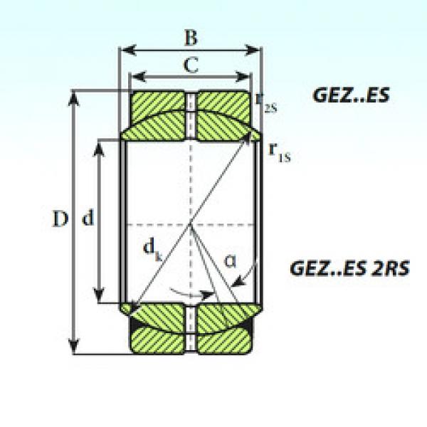 Bearing GEZ 107 ES 2RS ISB #1 image